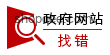 政府网站找错